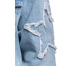 Jacke Karl Kani OG Paintsplatter Denim Trucker Jacket Bleached blue/white