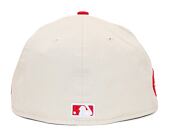 Kappe New Era 59FIFTY MLB White Crown Philadelphia Phillies Cooperstown Off White / Red
