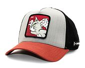 Kappe Capslab Tom and Jerry Trucker - Scary Tom - Grau / Schwarz / Braun