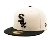 Kappe New Era 59FIFTY MLB Chicago White Sox Retro - Creme Weiß / Schwarz