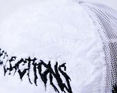 Kappe Reflection Luxury Fuzzy Trucker - Weiß / Schwarz