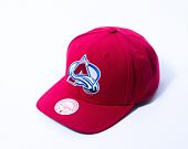 Kappe Mitchell & Ness Team Ground 2.0 Pro Snapback NHL Colorado Avalanche Maroon
