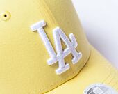 Damen Kappe New Era - 9FORTY League Essential - LA Dodgers - Pastel Yellow / White