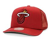 Kappe Mitchell & Ness - Evergreen Trucker - Miami Heat - Red