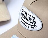 Kappe Von Dutch Boston Trucker Cotton Twill Mocha/White