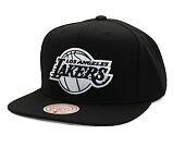 Kappe Mitchell & Ness - Evergreen Black/White Snapback - LA Lakers - Black