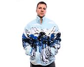 Jacke Karl Kani Metal Signature Ice Tiger Teddy Troyer black/off white/light grey