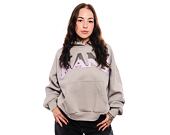 Damen Pullover Karl Kani Woven Signature Glitter OS Hoodie light grey