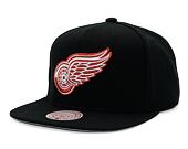 Kappe Mitchell & Ness - Conference Patch Snapback - Detroit Red Wings - Black