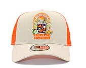 Kappe New Era - Summer Patch 9FORTY Trucker - Stone / Orange
