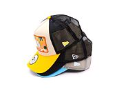 Kappe New Era - License Plate 9FORTY Trucker - Stone / Grilled Yellow