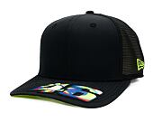 Kappe New Era - Valentino Rossi VR46 Moon Sun 9FIFTY Stretch-Snap - Black / Upright Yellow