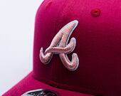 Kappe New Era - MLB World Series 9FIFTY Original Fit - Atlanta Braves - Burgundy / Pink
