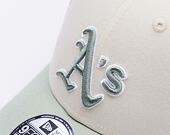 Kappe New Era - MLB World Series Patch 9FORTY - Oakland Athletics - Cream / Mint Green