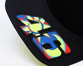 Kappe New Era - Valentino Rossi VR46 Moon Sun 9FIFTY Stretch-Snap - Black / Upright Yellow