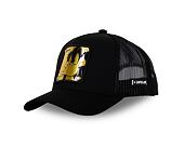 Kappe Capslab - Trucker Looney Tunes - Daffy Duck Metallplättchen - Schwarz / Gold