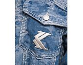 Jacke Karl Kani - Og K Distress Camo Os Denim Jacket - medium blue