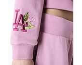 Damen Pullover New Era - MLB Floral Graphic Crop Hoodie - LA Dodgers - Pink