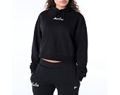 Damen Pullover New Era - Script Crop Hoodie - Black