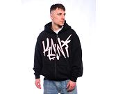 Pullover Karl Kani - Woven Signature Kani Os Zip Hoodie - black/rose