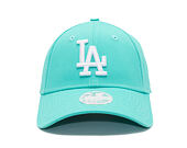 Damen Kappe New Era - MLB League Essential 9FORTY - LA Dodgers - Teal / White