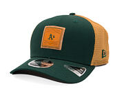 Kappe New Era - MLB Debossed 9SEVENTY Stretch-Snap - Oakland Athletics - Green / Brown