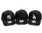 Kappe New Era - MLB League Essential 9FORTY A-Frame - NY Yankees - Black / White