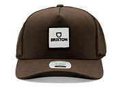 Kappe Brixton - Alpha Block Np C Mp Trucker Hat - Brown/Brown