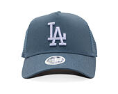 Damen Kappe New Era - MLB League Essential 9FORTY Trucker - LA Dodgers - Muted Indigo / Lavende
