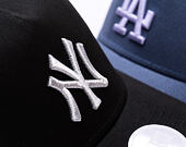 Damen Kappe New Era - MLB Metallic 9FORTY Trucker - NY Yankees - Black