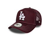 Kappe New Era - MLB Contrast Stitch WS Retro 9FORTY Trucker - LA Dodgers - Burgundy