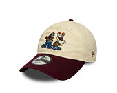Kappe New Era - Garfield & Odie 9TWENTY - Cream / Burgundy