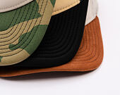 Kappe New Era - Western Oval Patch Foam 9FORTY Trucker - Stone / Woodland Camo