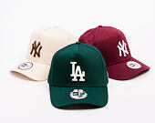 Kappe New Era - MLB League Essential 9FORTY A-Frame - LA Dodgers - Dark Green / Cream