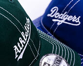 Kappe New Era - MLB Contrast Stitch 9TWENTY - Oakland Athletics - Dark Green / White