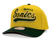 Kappe Mitchell & Ness - Harvest Gold Pro Crown - Seattle Supersonics - Gold/Green