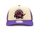 Kappe Mitchell & Ness - NBA Vintage Block Trucker HWC - Toronto Raptors - Cream