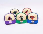 Kappe Mitchell & Ness - NBA Vintage Block Trucker - New York Knicks - Cream