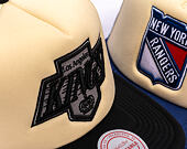 Kappe Mitchell & Ness - NHL Vintage Block Trucker - Los Angeles Kings - Cream