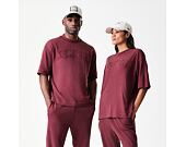 T-Shirt New Era - Branded Washed Oversized Tee - Burgundy