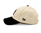 Damen Kappe New Era - MLB Faux Suede 9FORTY - NY Yankees - Cream / Black