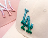 Damen Kappe New Era - MLB Womens Metallic Logo 9FORTY - LA Dodgers - Cream