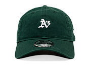 Kappe New Era - MLB Washed Mini Logo 9TWENTY - Oakland Athletics - Dark Green