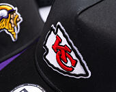 Kappe New Era - NFL Charcoal Drop 9FORTY A-Frame - Kansas City Chiefs - Steel Clouds / Black