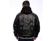Jacke Karl Kani - Kani Western Pu Leather College Jacket - Black