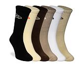 Socken New Era - Flag Crew Socks 6pk - Earth Palette