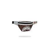 Niere Sprayground Cream And Brown Tear Check Savvy Crossbody