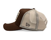 Kappe New Era - Branded Patch 9FORTY Trucker - Chestnut Brown