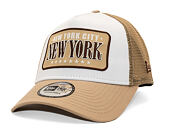 Kappe New Era - Branded Location Patch 9FORTY Trucker - Camel