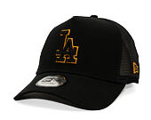 Kappe New Era - MLB Outline 9FORTY Trucker - LA Dodgers - Black